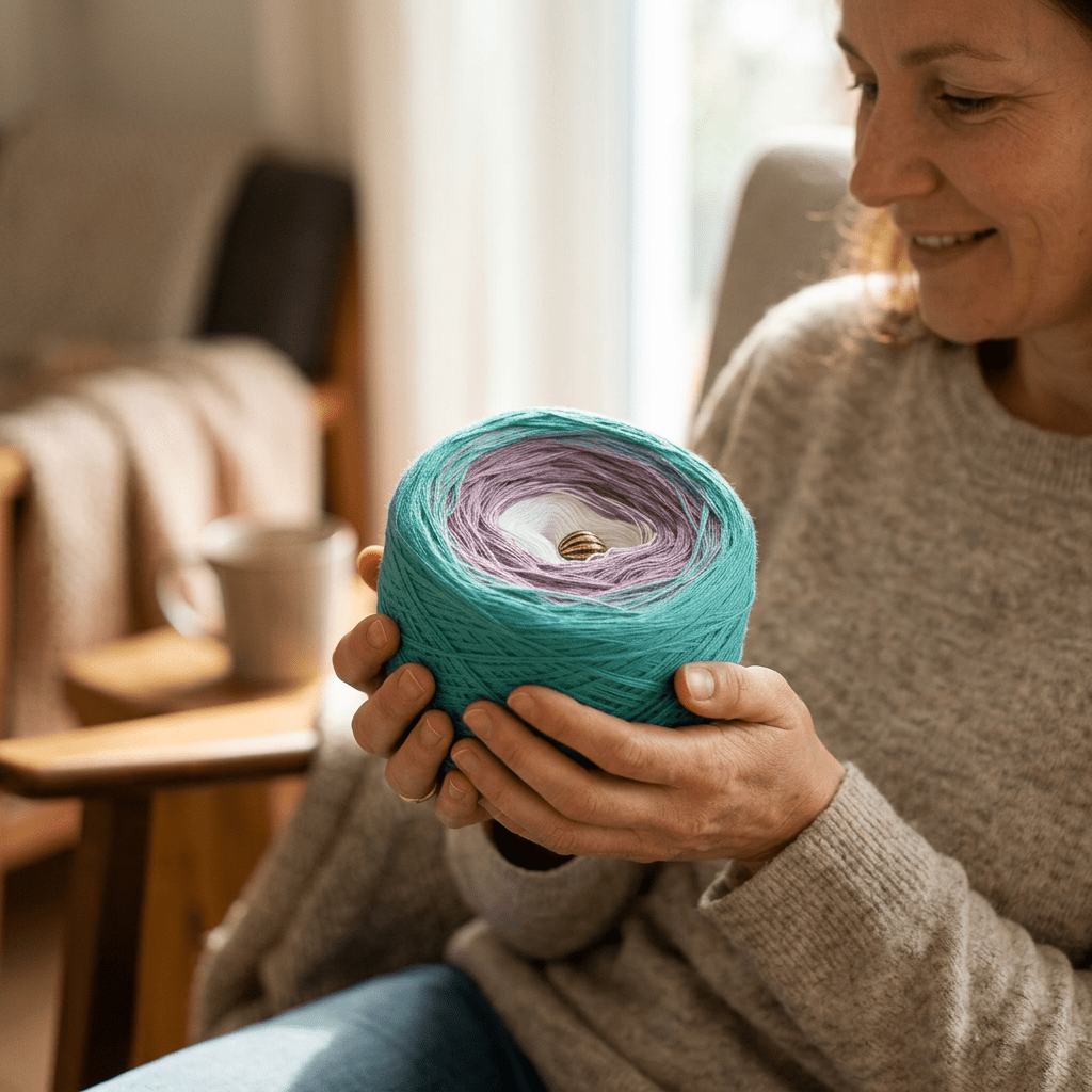 Krokus – Farbverlaufsgarn von Chiemseegarn