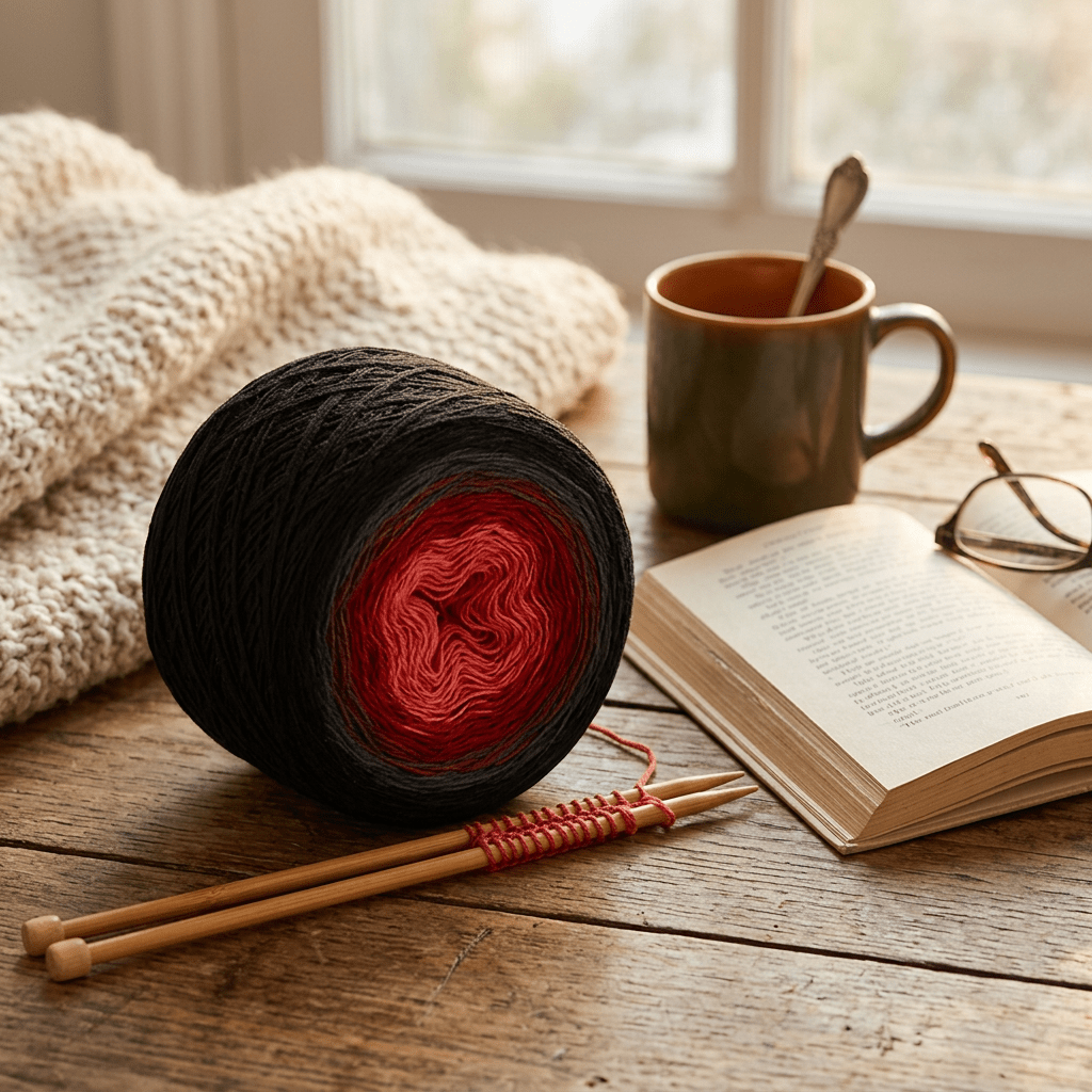 Lagerfeuer – Farbverlaufsgarn von Chiemseegarn