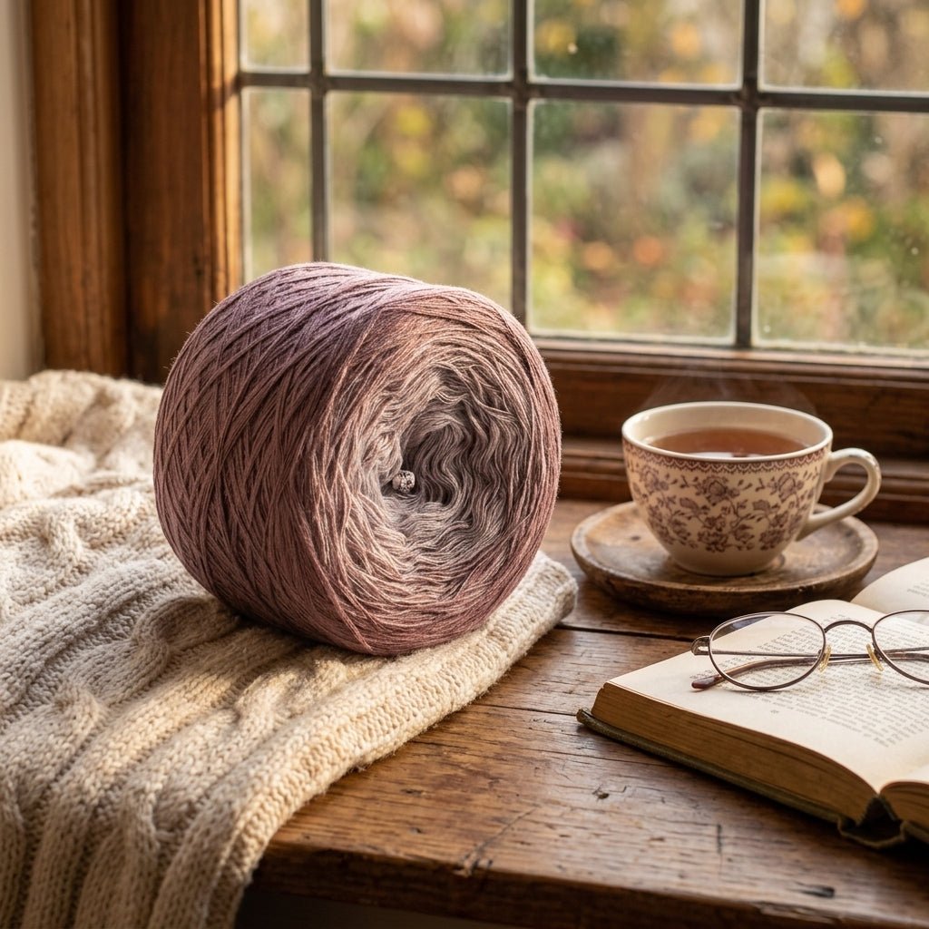 Lavendelmond – Farbverlaufsgarn von Chiemseegarn