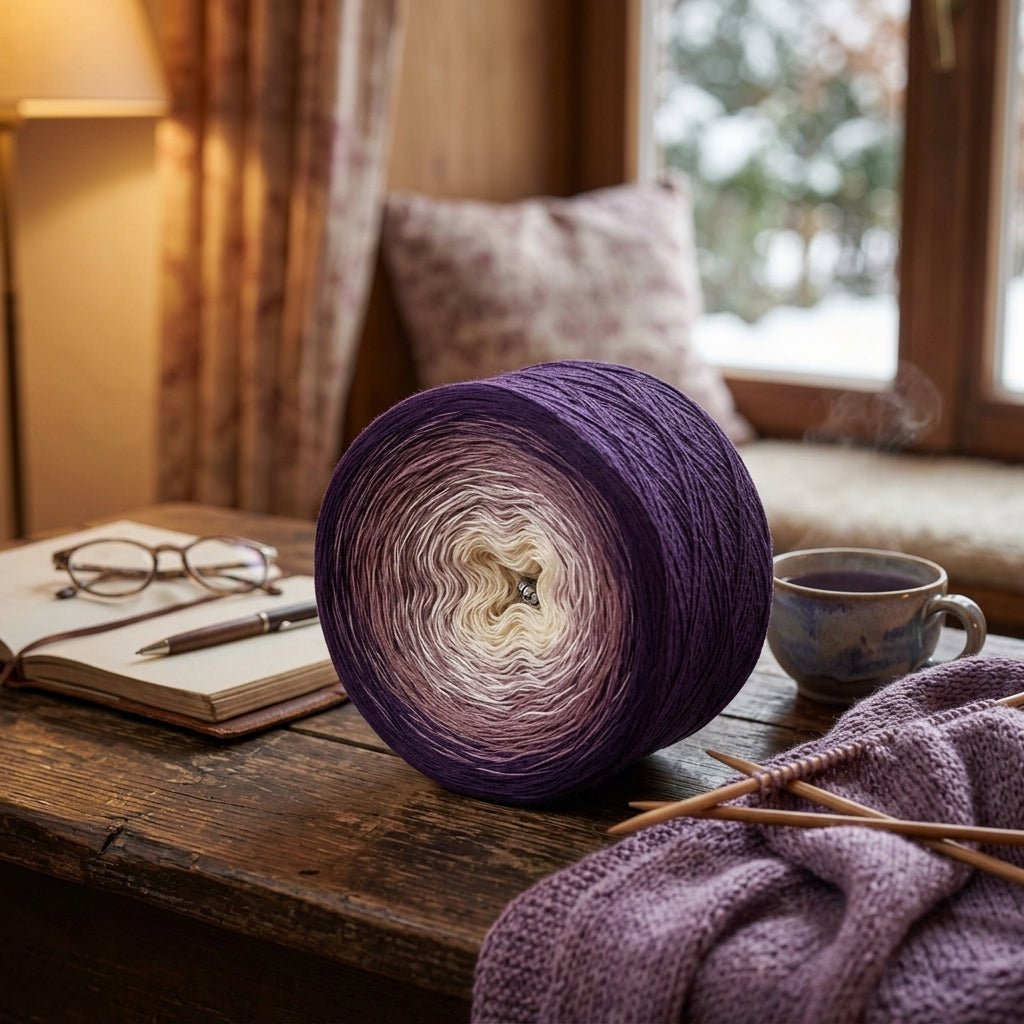 Lavendeltee – Farbverlaufsgarn von Chiemseegarn