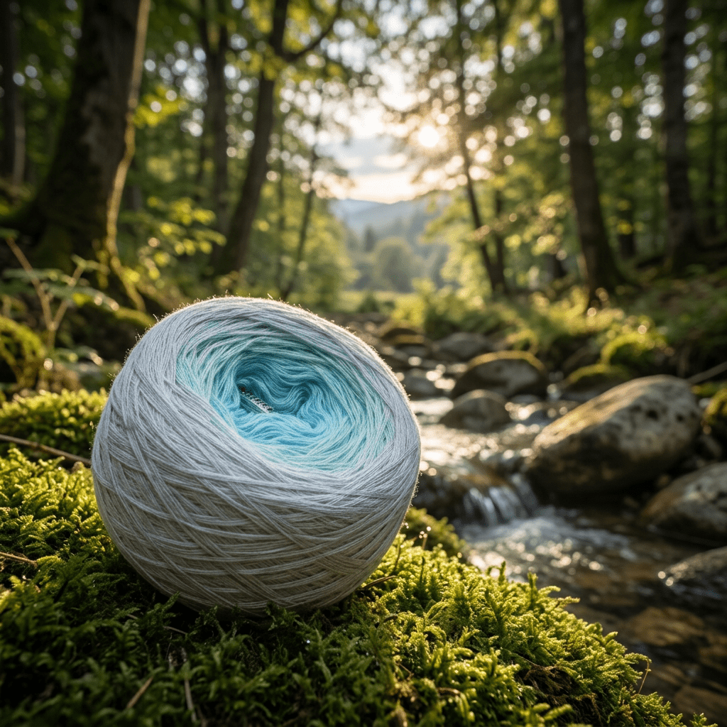 Leuchtendes Pastell – Farbverlaufsgarn von Chiemseegarn