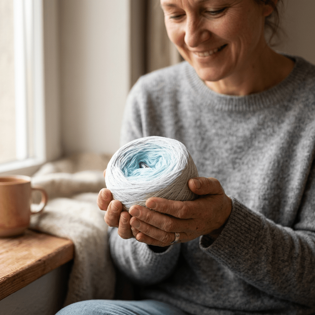 Leuchtendes Pastell – Farbverlaufsgarn von Chiemseegarn