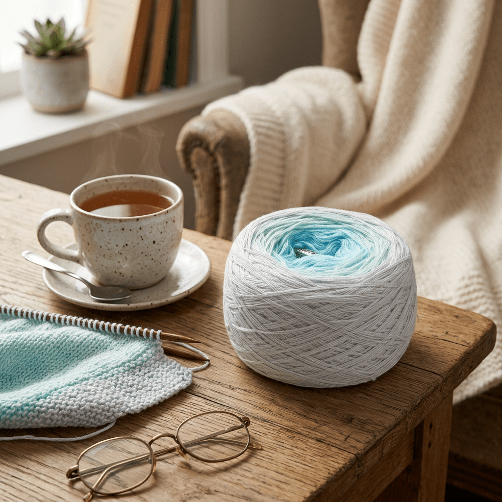 Leuchtendes Pastell – Farbverlaufsgarn von Chiemseegarn