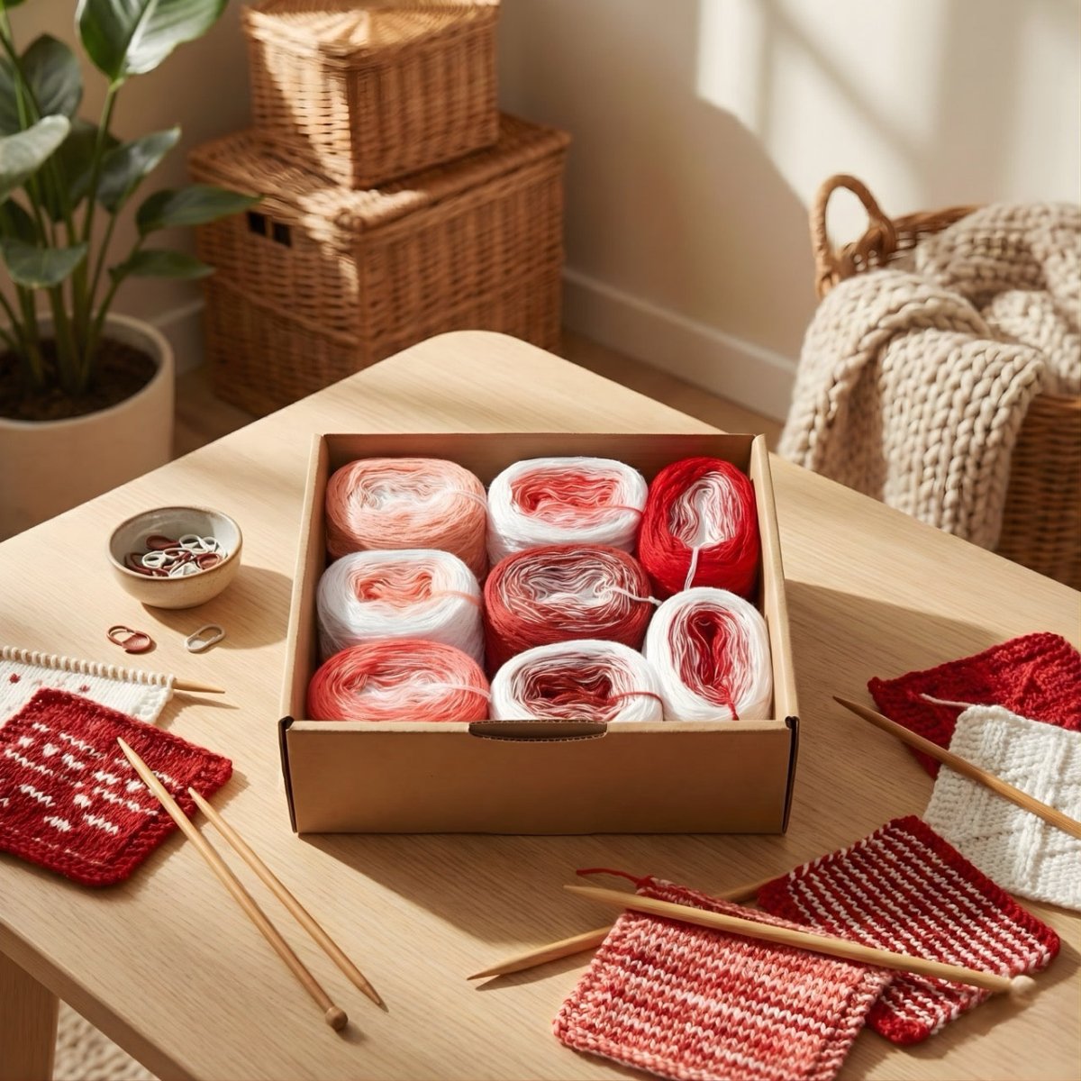 Mirror Box - Bobbel Wolle und Farbverlaufsgarn von Chiemseegarn