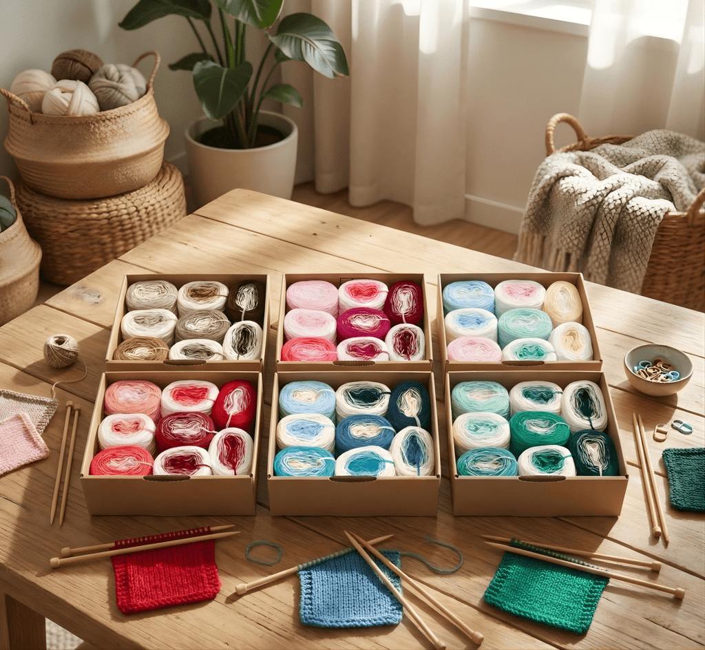 Mirror Box - Bobbel Wolle und Farbverlaufsgarn von Chiemseegarn