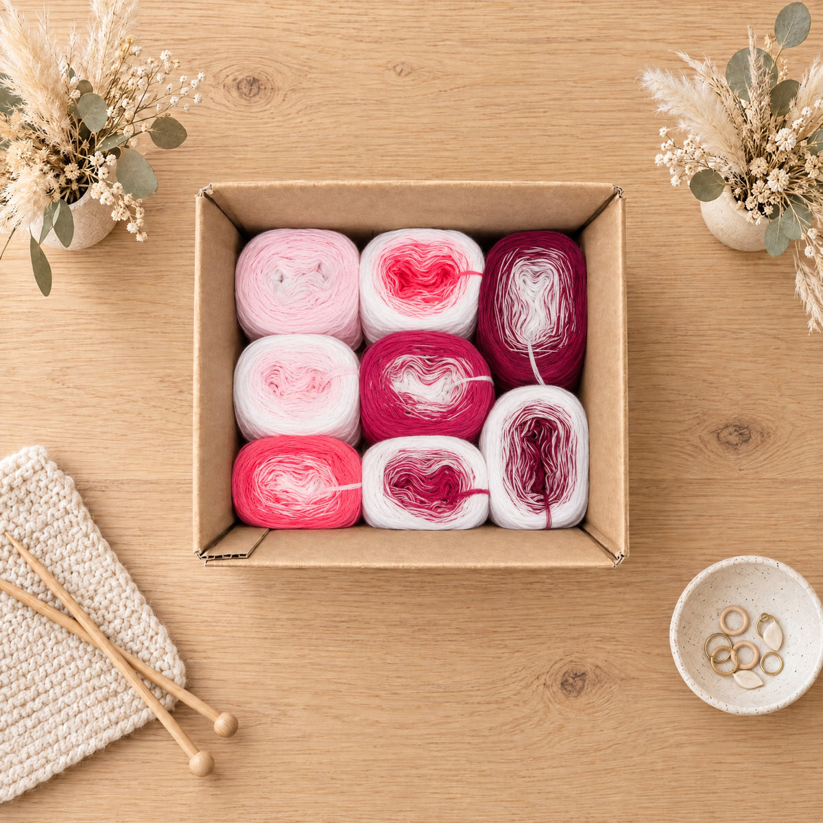 Mirror Box Rosa – von oben