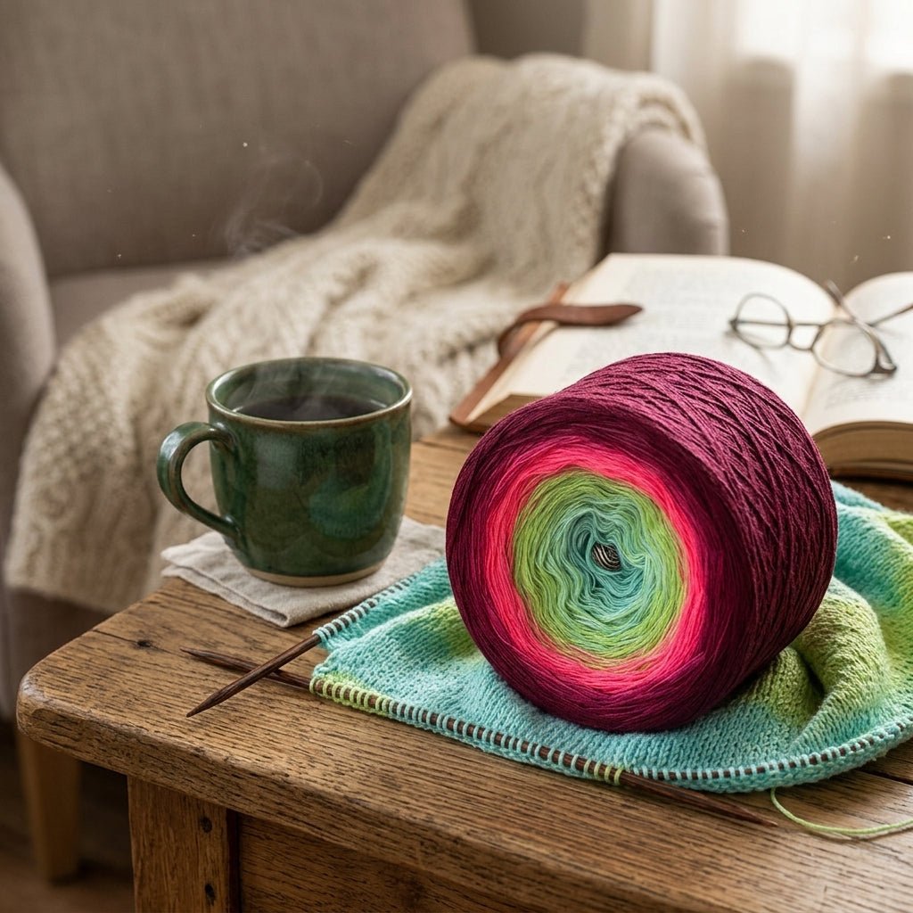 Mittsommer – Farbverlaufsgarn von Chiemseegarn