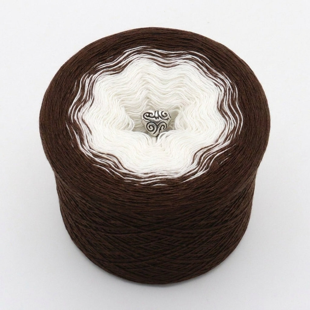 Mousse au chocolat – Farbverlaufsgarn von Chiemseegarn