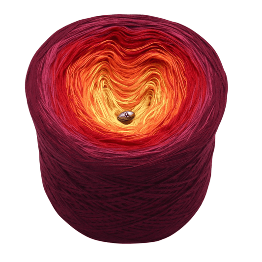 Osterfeuer - Bobbel Wolle und Farbverlaufsgarn von Chiemseegarn