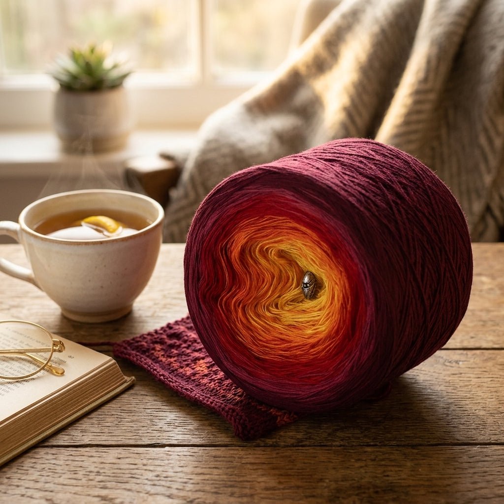 Osterfeuer – Farbverlaufsgarn von Chiemseegarn