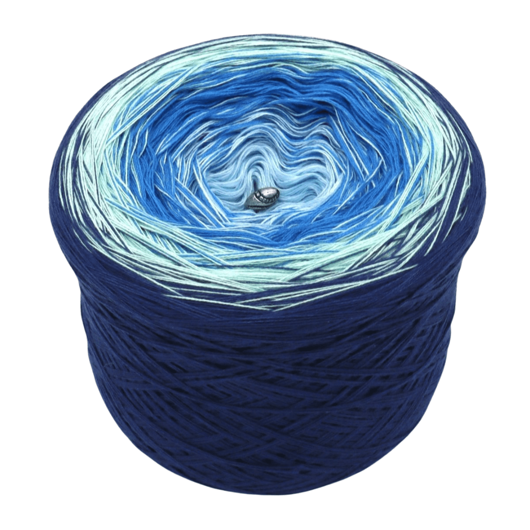 Polarlichter - Bobbel Wolle und Farbverlaufsgarn von Chiemseegarn