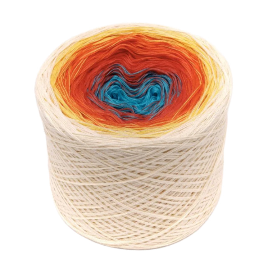 Regenbogenflair - Bobbel Wolle und Farbverlaufsgarn von Chiemseegarn