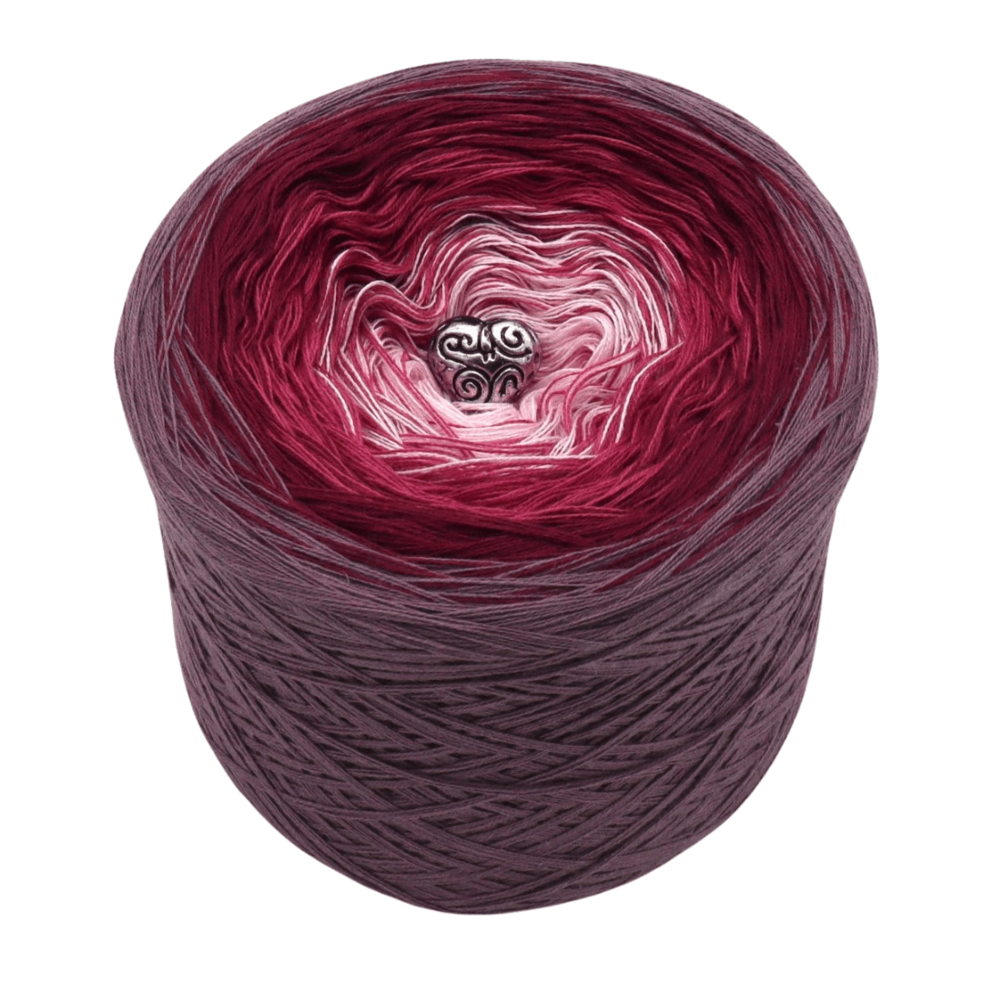 Rosarote Wolke - Bobbel Wolle und Farbverlaufsgarn von Chiemseegarn