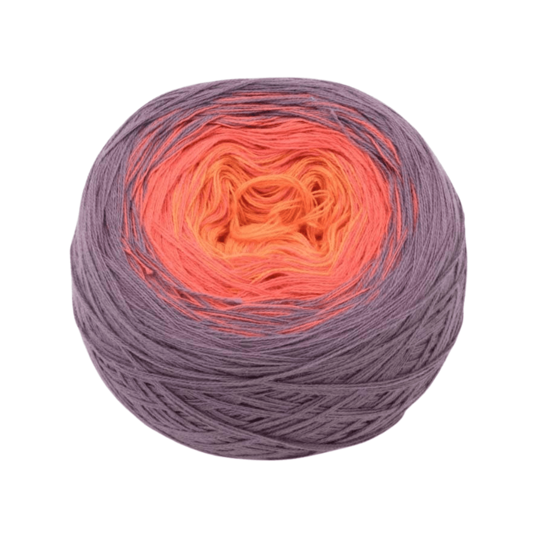 Salbeifeuer - Bobbel Wolle und Farbverlaufsgarn von Chiemseegarn