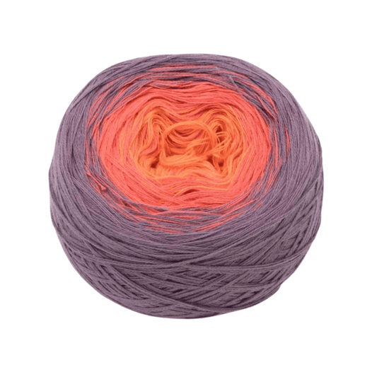 Salbeifeuer - Bobbel Wolle und Farbverlaufsgarn von Chiemseegarn