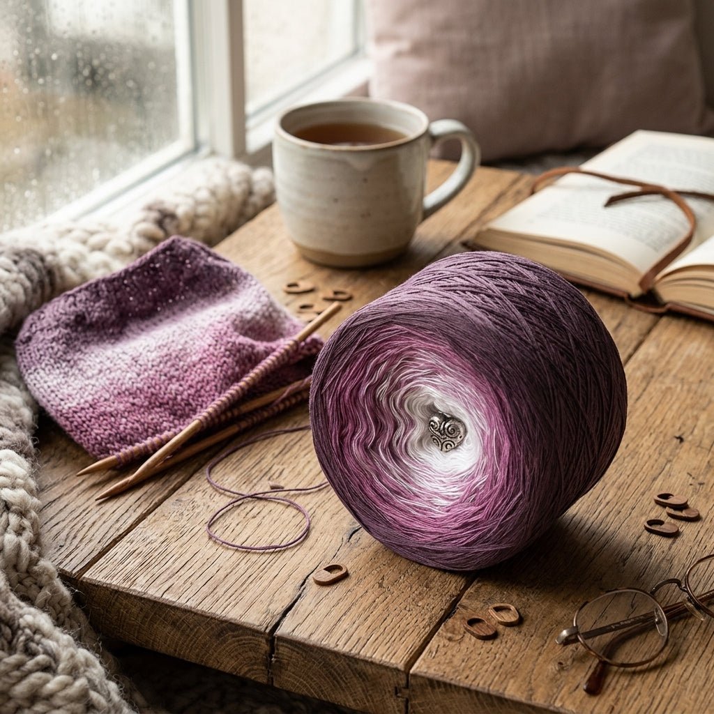 Schneerose – Farbverlaufsgarn von Chiemseegarn