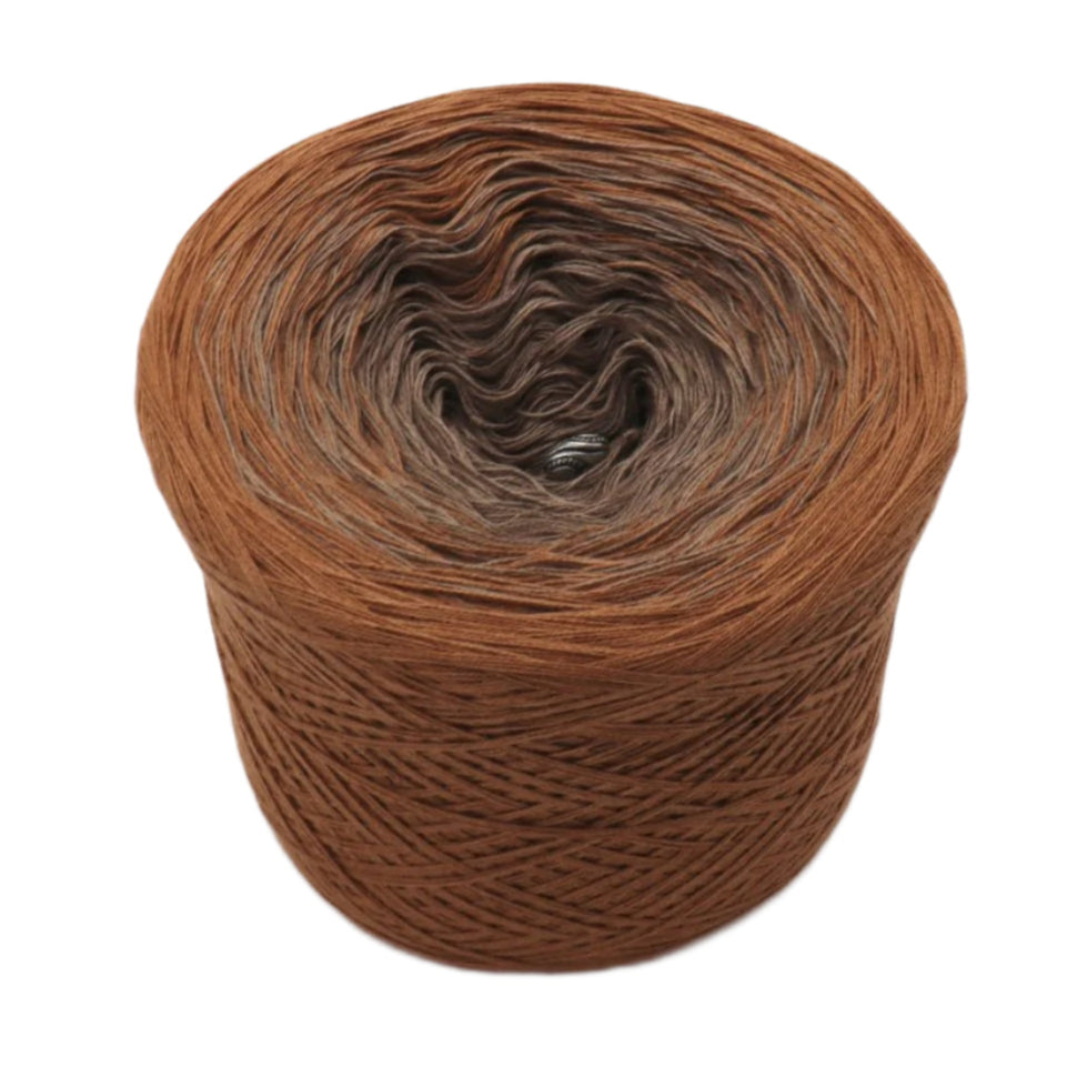 Schokokuchen - Bobbel Wolle und Farbverlaufsgarn von Chiemseegarn