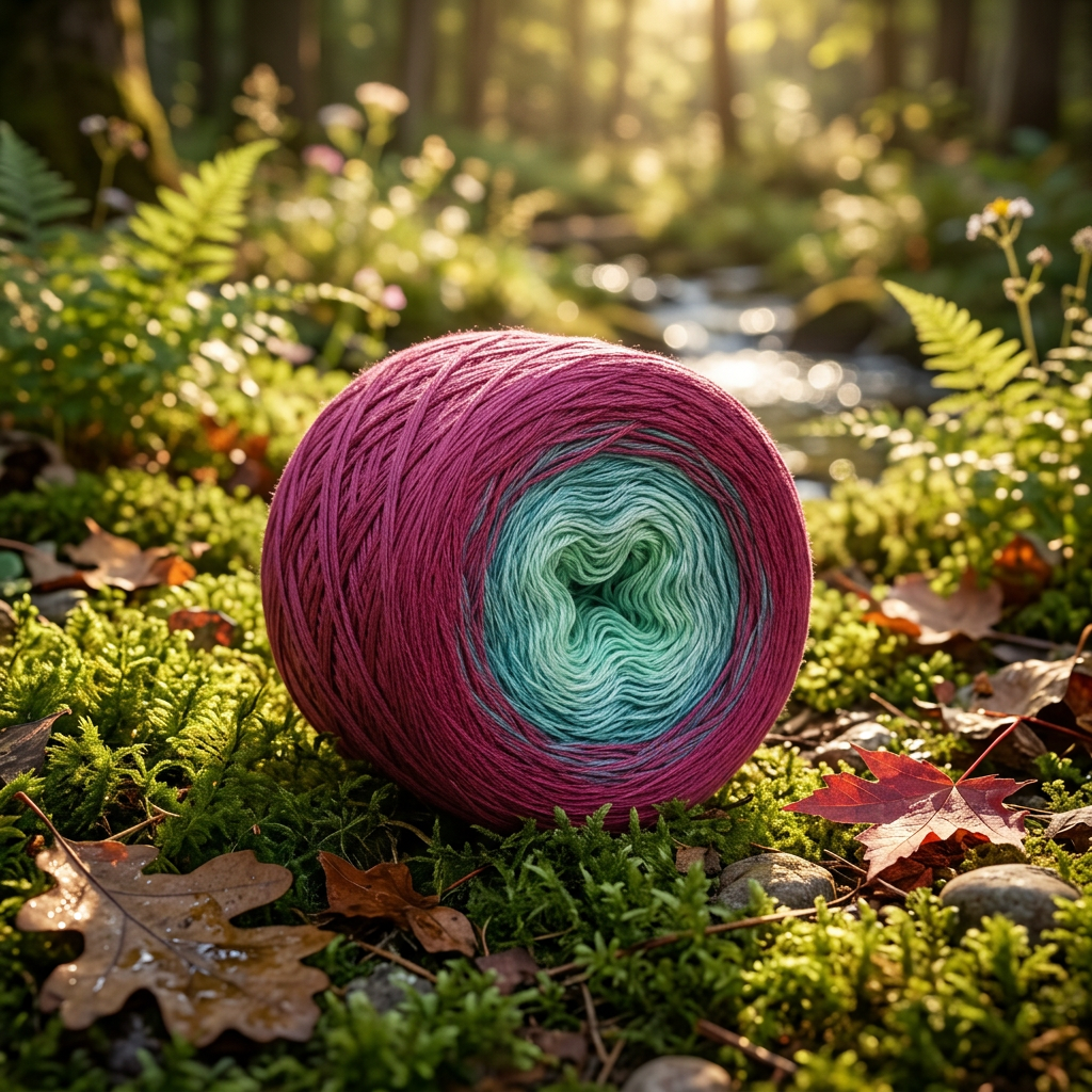 Seeanemone – Farbverlaufsgarn von Chiemseegarn