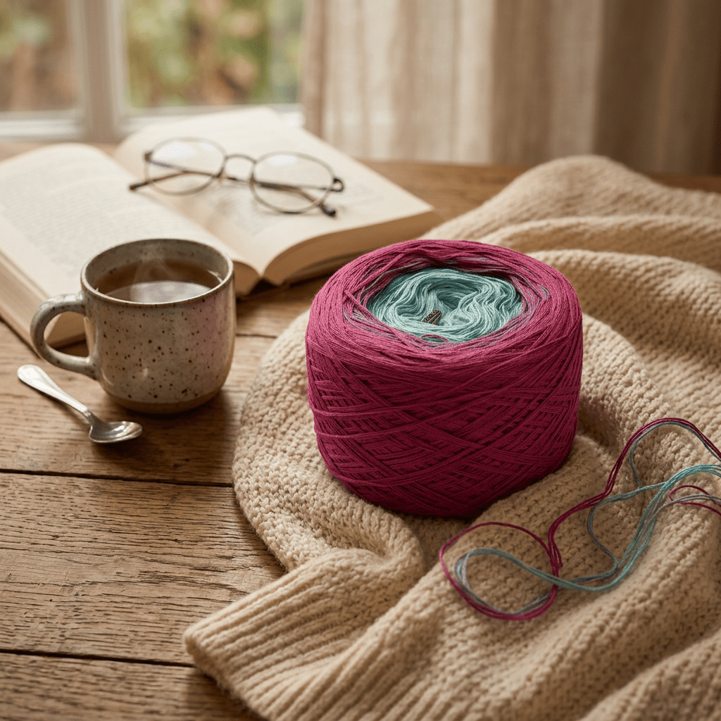 Seeanemone – Farbverlaufsgarn von Chiemseegarn