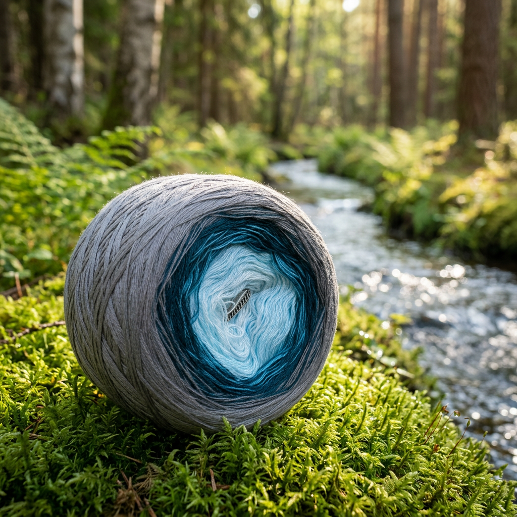 Seegestein – Farbverlaufsgarn von Chiemseegarn