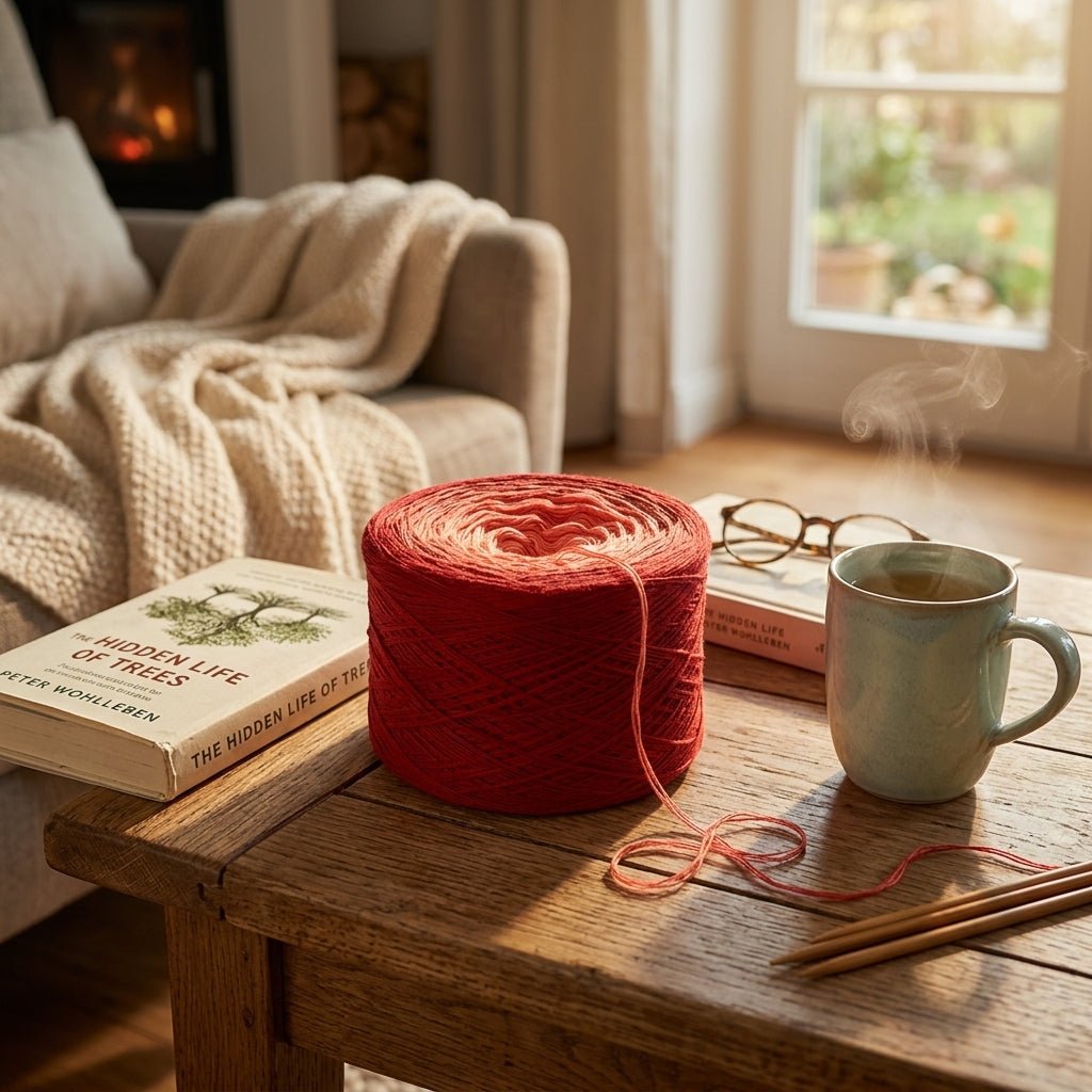 Sinfonie in rot – Farbverlaufsgarn von Chiemseegarn