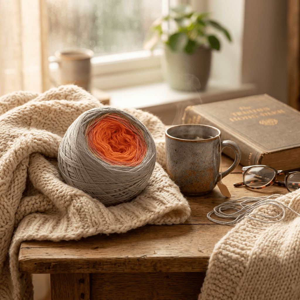 Sonnenuntergang – Farbverlaufsgarn von Chiemseegarn