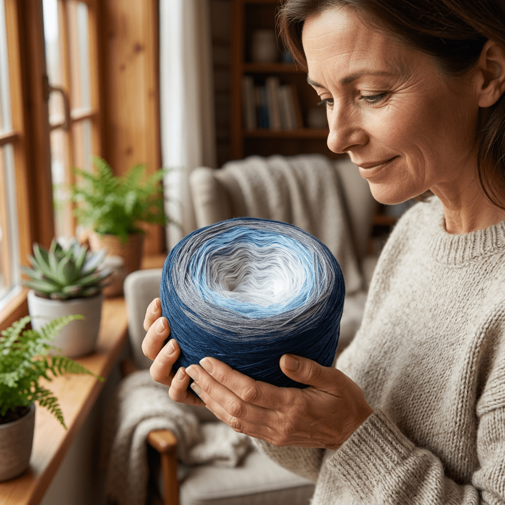 Stürmische Nordsee – Farbverlaufsgarn von Chiemseegarn