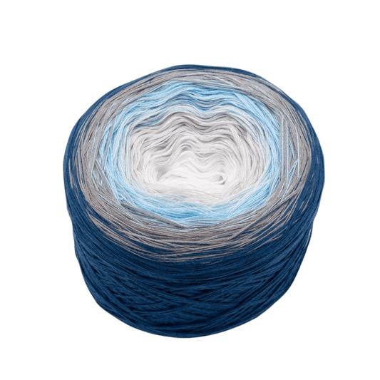 Stürmische Nordsee - Bobbel Wolle und Farbverlaufsgarn von Chiemseegarn