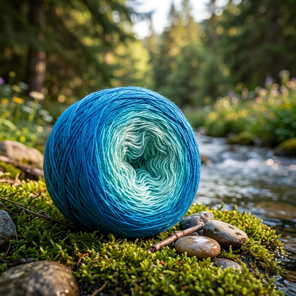 Tag am See – Farbverlaufsgarn von Chiemseegarn