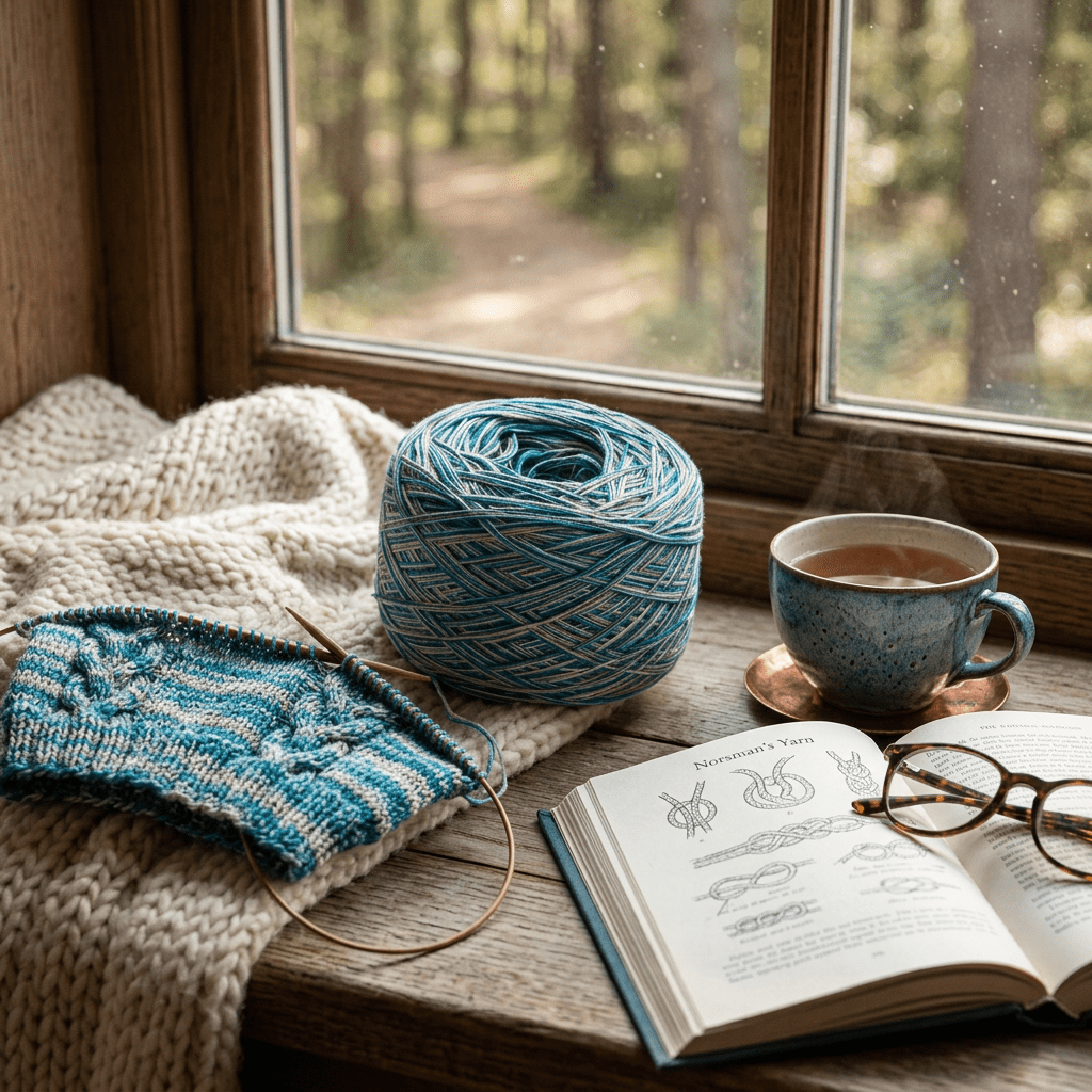 Tosende See – Konfettigarn von Chiemseegarn