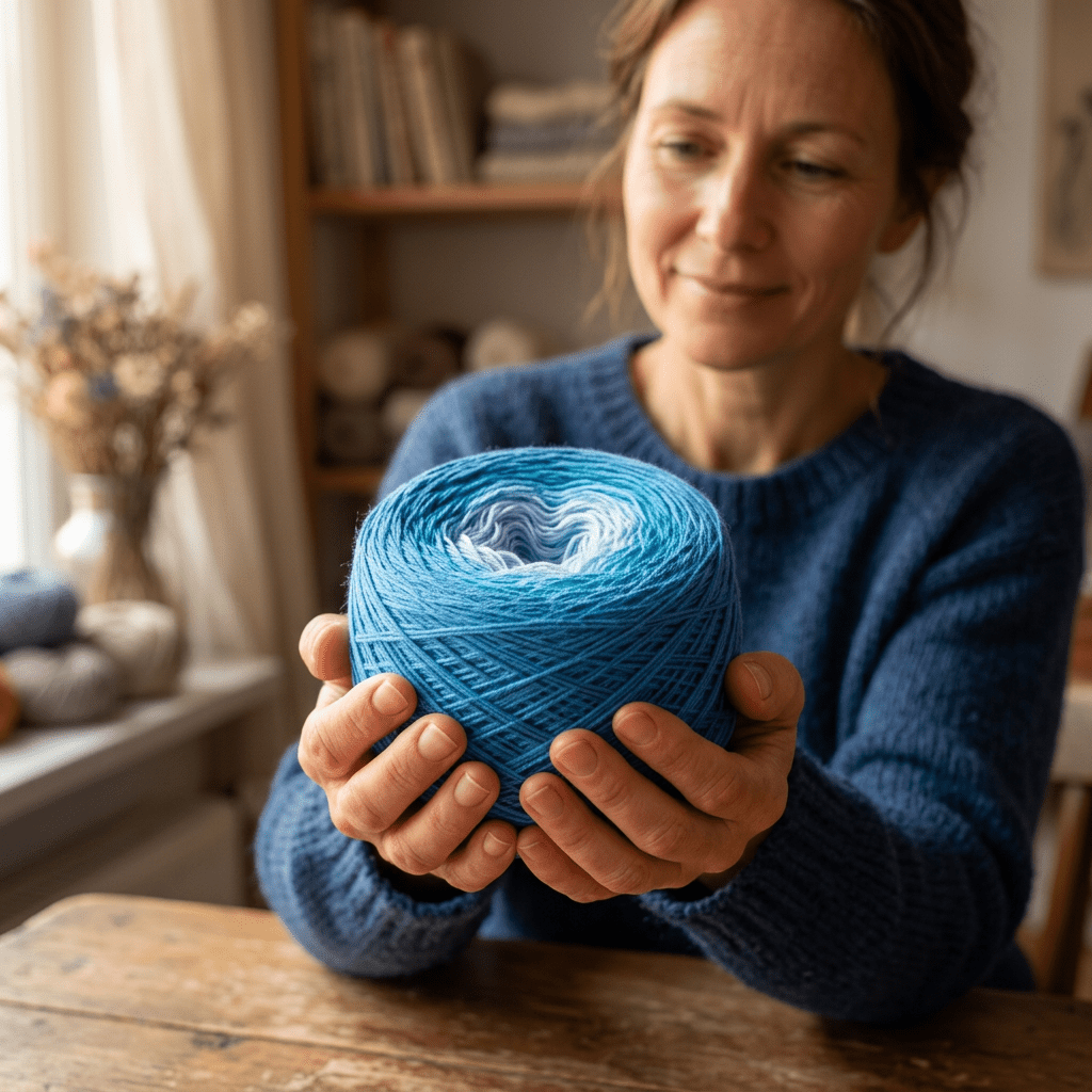 Trachtenhemd – Farbverlaufsgarn von Chiemseegarn