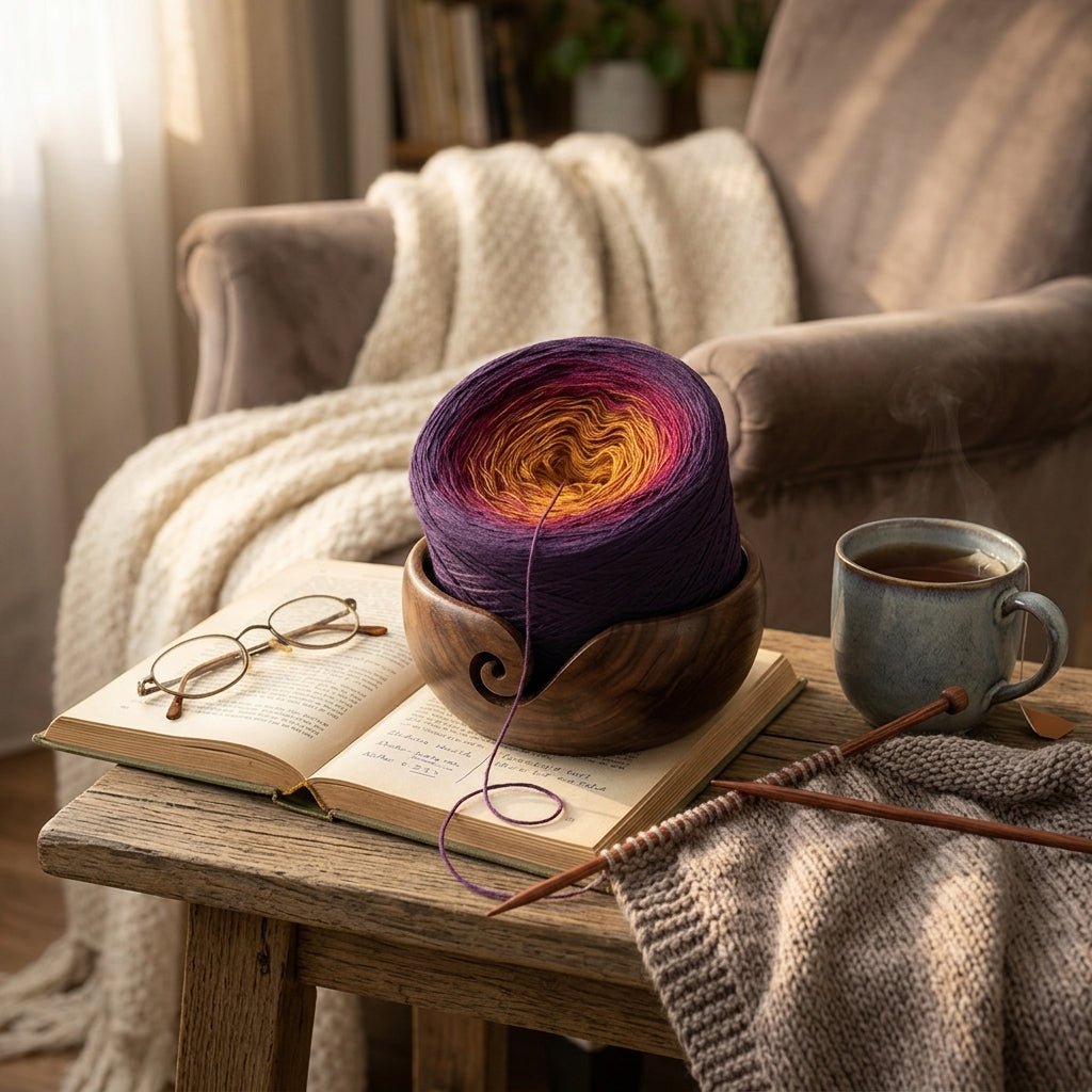 Tunesische Nacht – Farbverlaufsgarn von Chiemseegarn