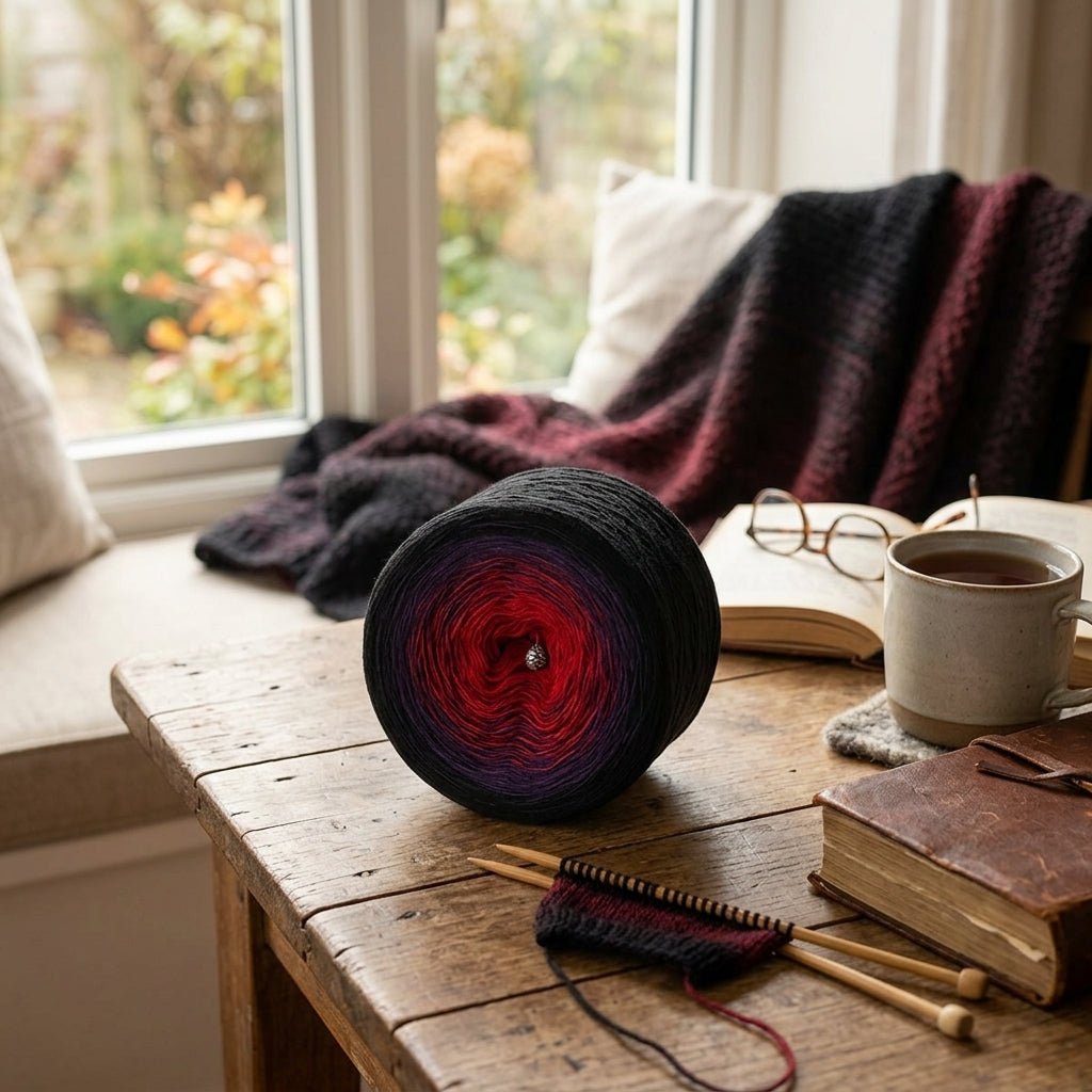 Vampir – Farbverlaufsgarn von Chiemseegarn