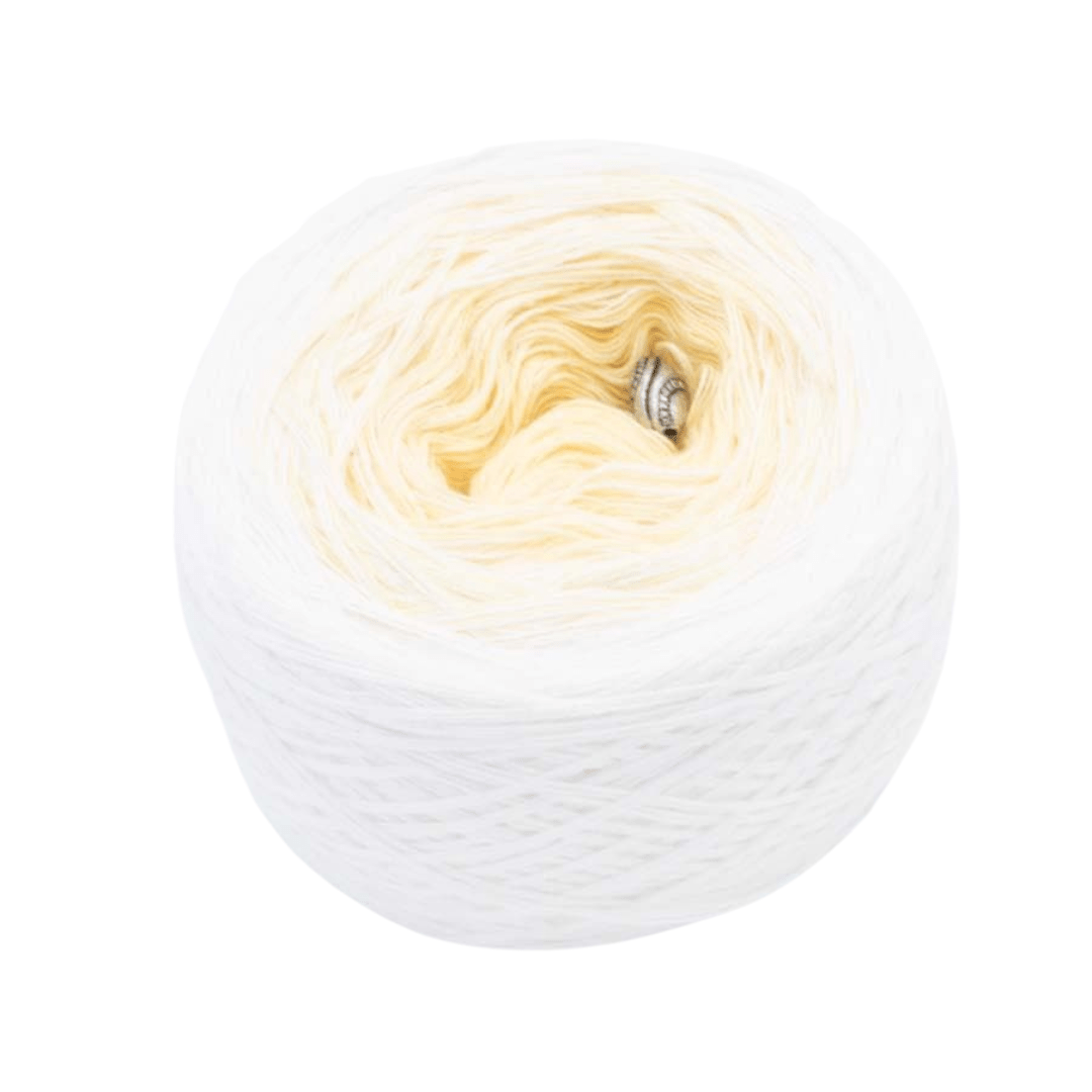 Vanilleeis mit Sahne - Bobbel Wolle und Farbverlaufsgarn von Chiemseegarn