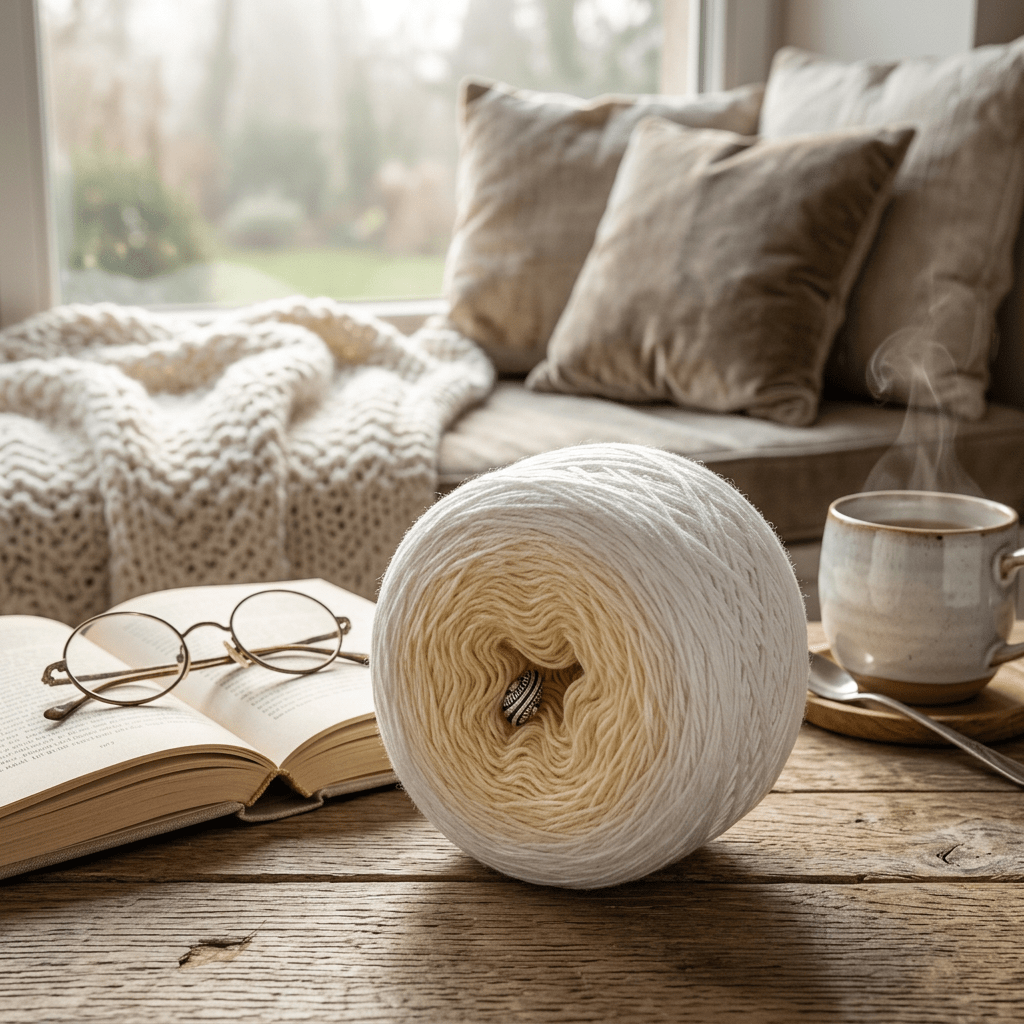 Vanilleeis mit Sahne – Farbverlaufsgarn von Chiemseegarn