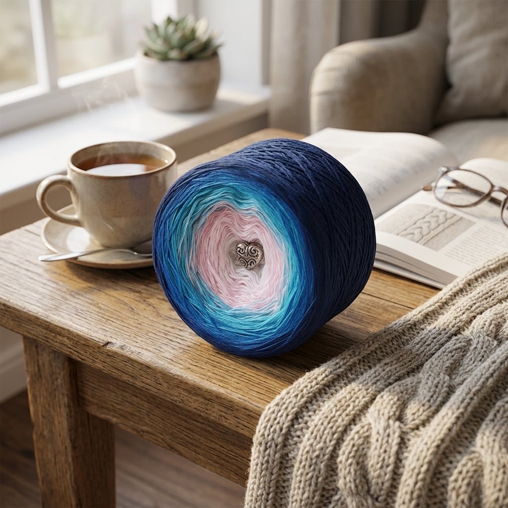 Welt der Korallen – Farbverlaufsgarn von Chiemseegarn