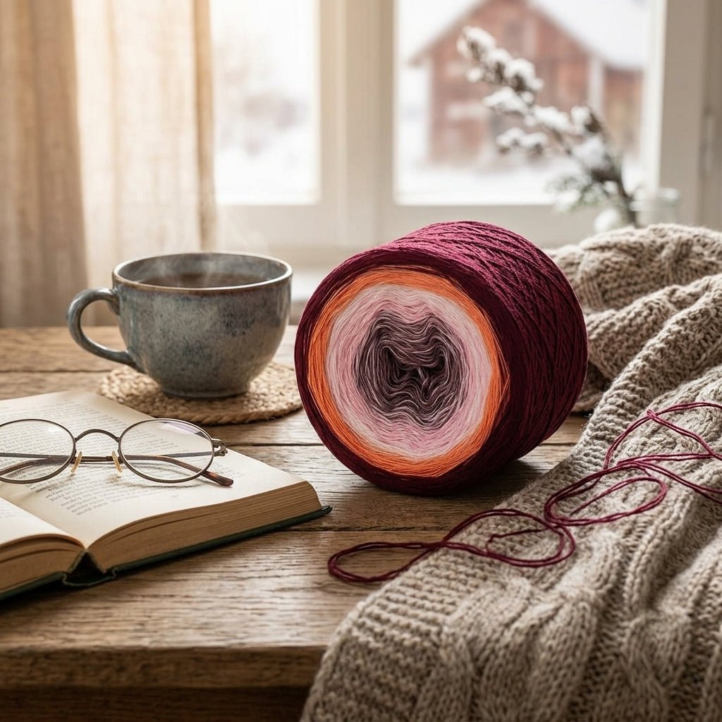 Winter in Lappland – Farbverlaufsgarn von Chiemseegarn