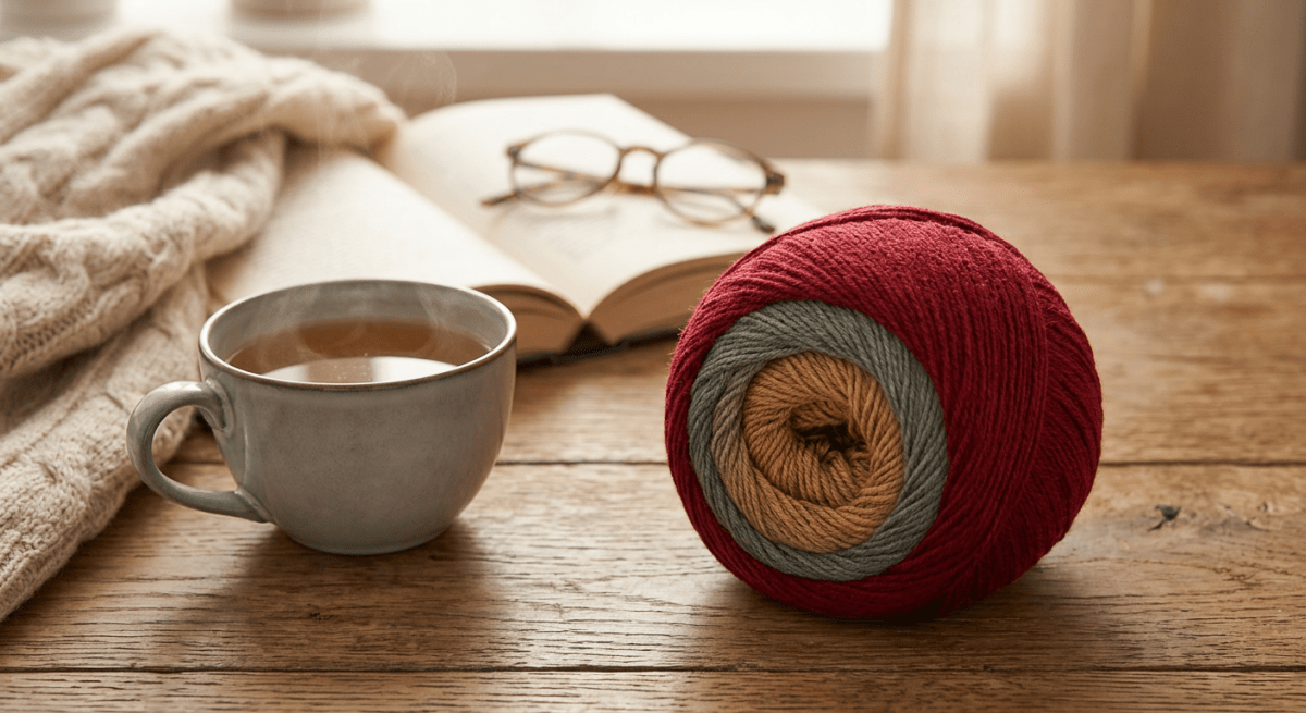 Winterdämmerung – Farbverlaufsgarn von Chiemseegarn