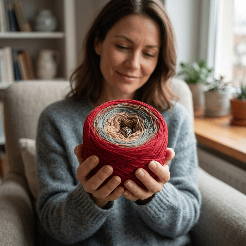 Winterdämmerung – Farbverlaufsgarn von Chiemseegarn