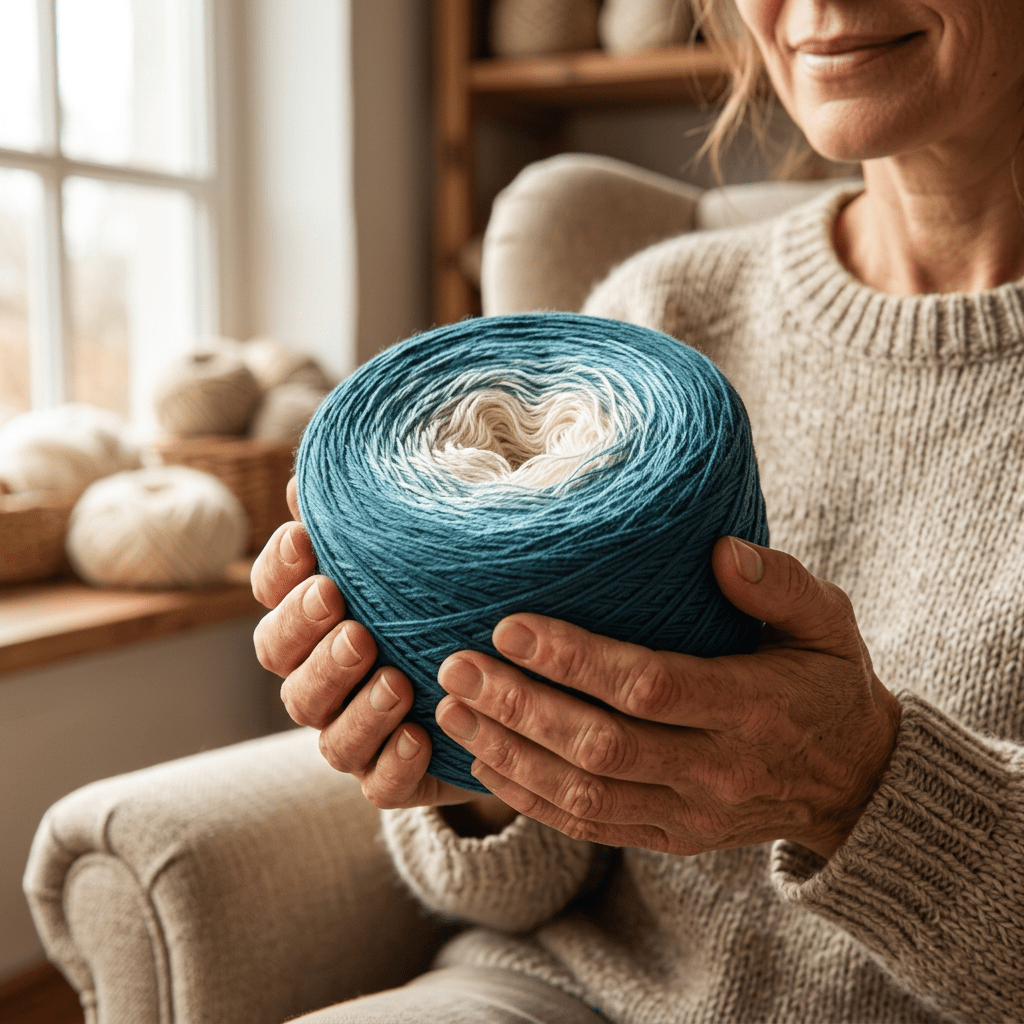 Wolken und Meer – Farbverlaufsgarn von Chiemseegarn