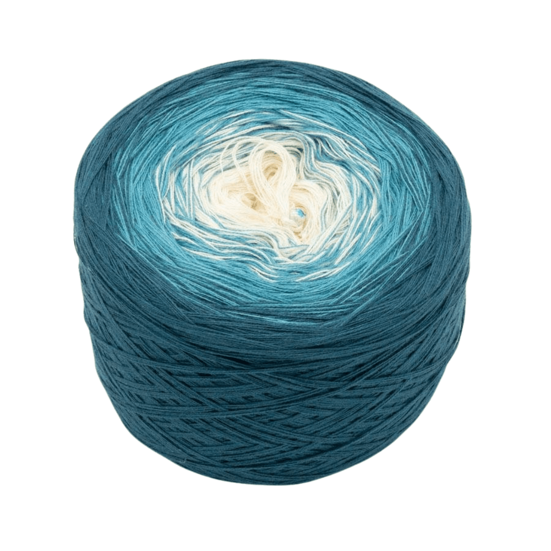 Wolken und Meer - Bobbel Wolle und Farbverlaufsgarn von Chiemseegarn