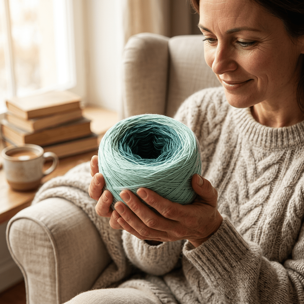 Zarte Minze – Farbverlaufsgarn von Chiemseegarn