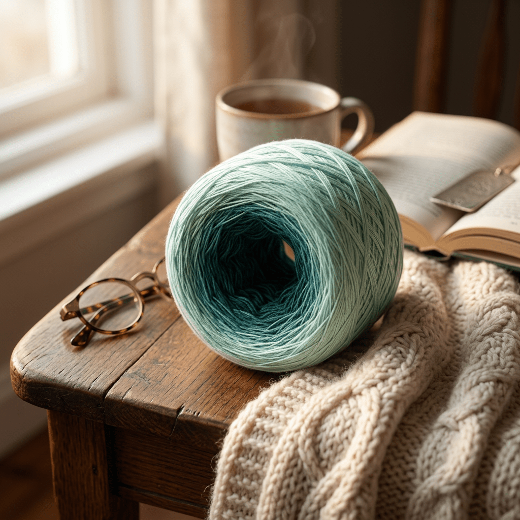 Zarte Minze – Farbverlaufsgarn von Chiemseegarn