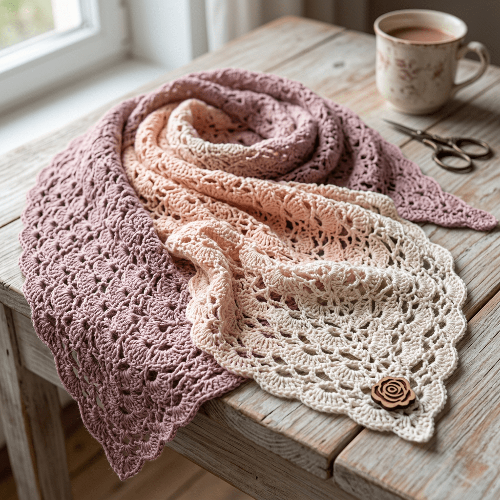 Zarte Rose – Farbverlaufsgarn von Chiemseegarn