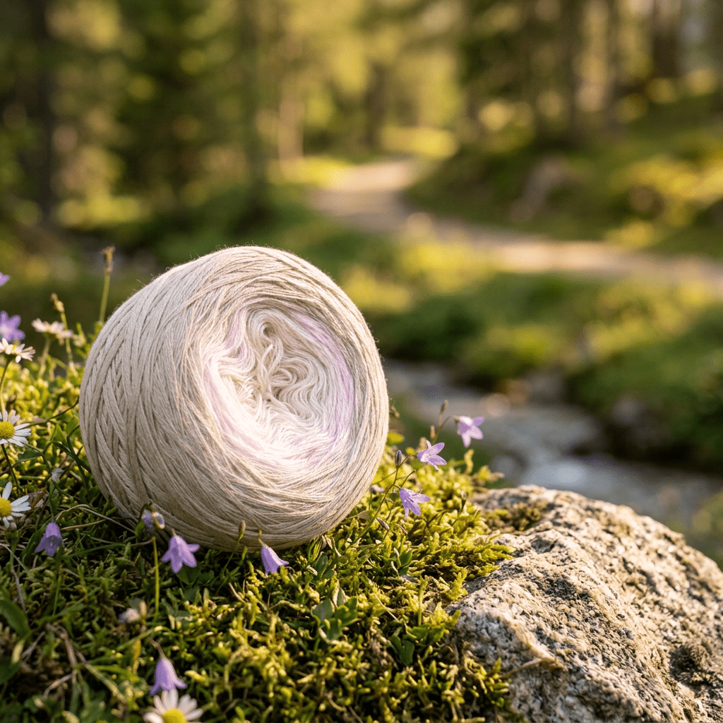 Zarte Rose – Farbverlaufsgarn von Chiemseegarn