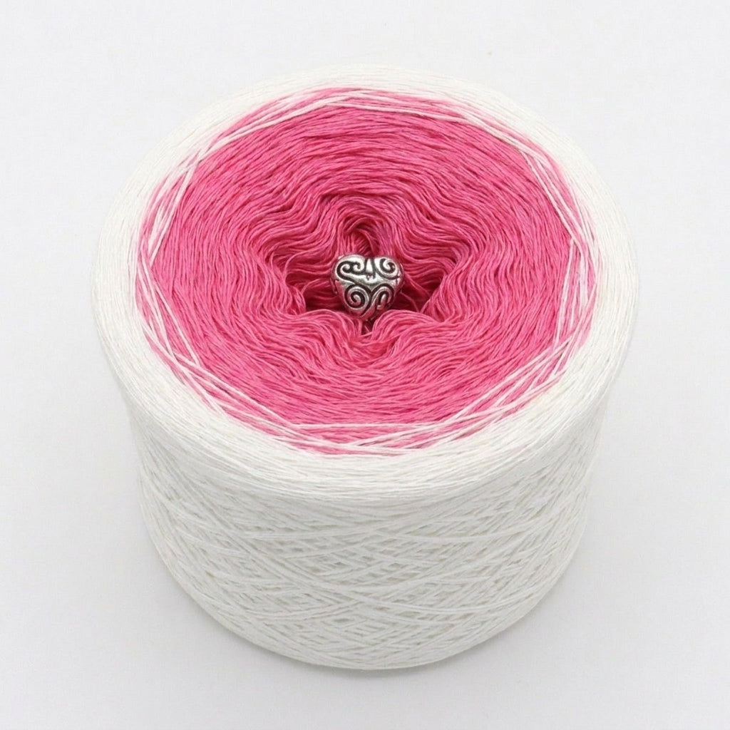 Zartes Pink – Farbverlaufsgarn von Chiemseegarn