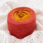 Abendsonne - Bobbel Wolle und Farbverlaufsgarn von Chiemseegarn