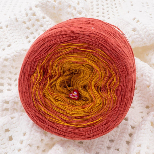 Abendsonne – Farbverlaufsgarn von Chiemseegarn