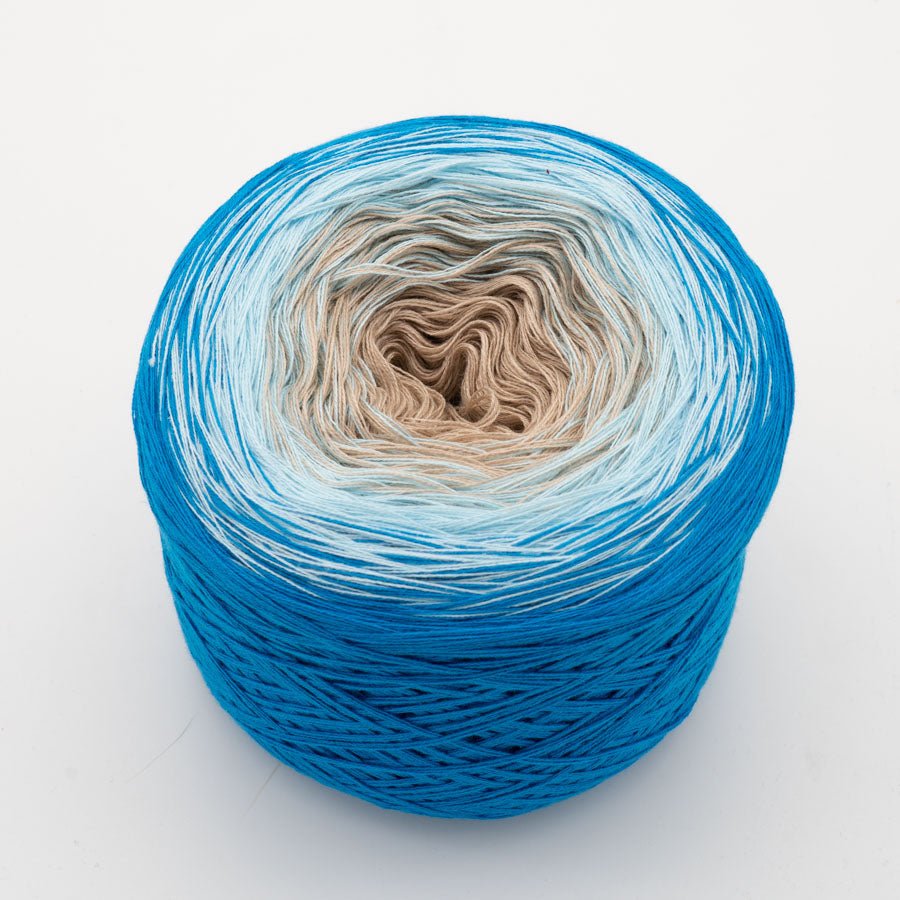 Adriaküste - Bobbel Wolle und Farbverlaufsgarn von Chiemseegarn