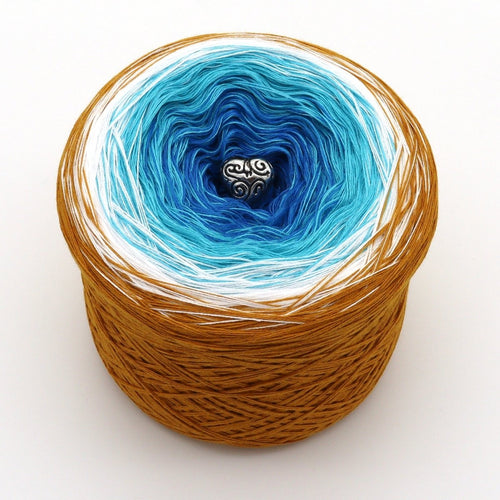 Australischer Strand – Farbverlaufsgarn von Chiemseegarn